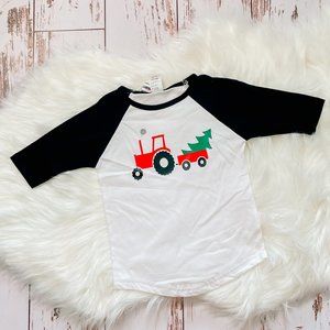 youth Christmas shirt - Christmas Tractor